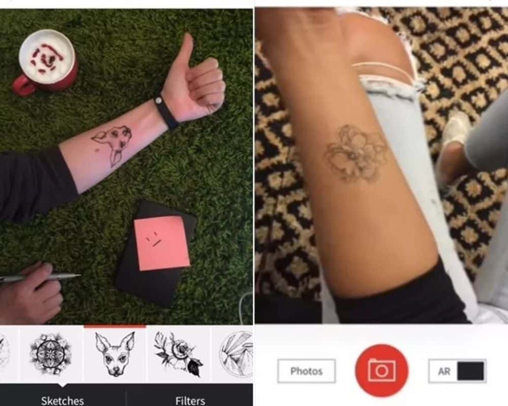 Applicazioni per simulare tatuaggi